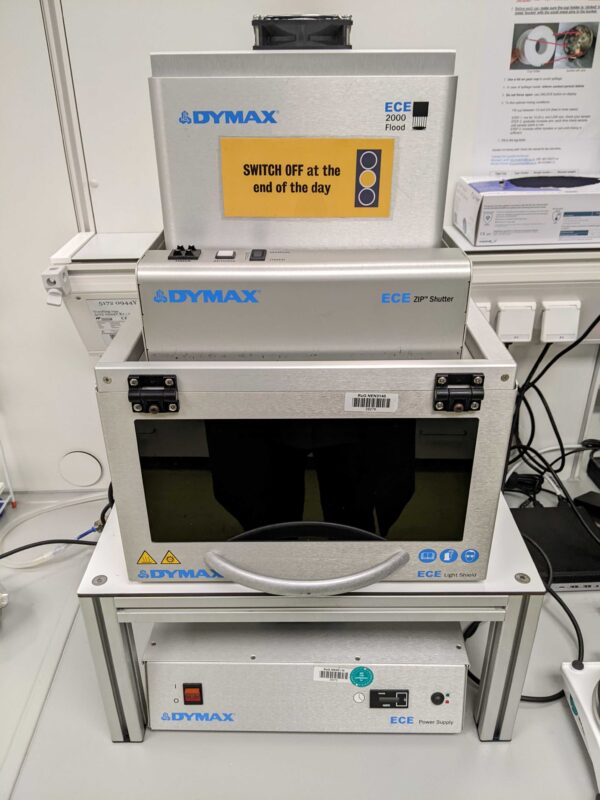 Dymax UV curing setup small